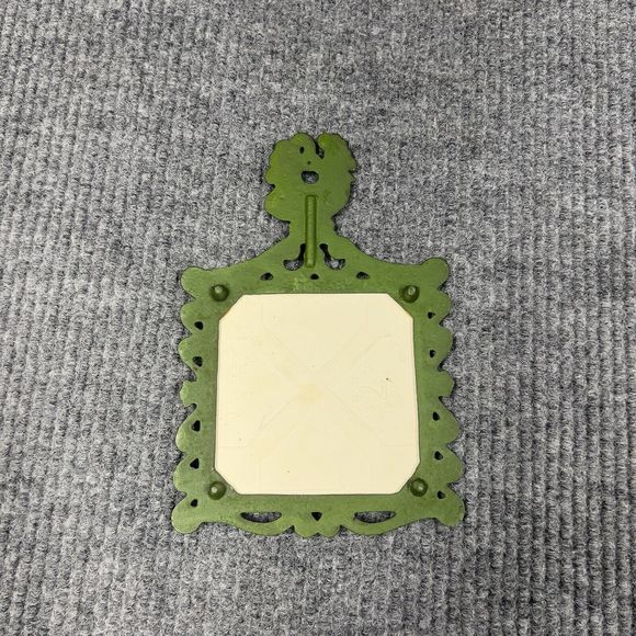 VTG 70’s Art Mark‎ Seven Star Coffee Mill Cast Iron Tile Trivet Hot Plate - Picture 3 of 9